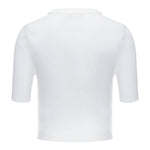 Missoni T-Shirt Tinta Unita con Stampa A Costine per Bambina MU9A41 PANNA MISSONI 