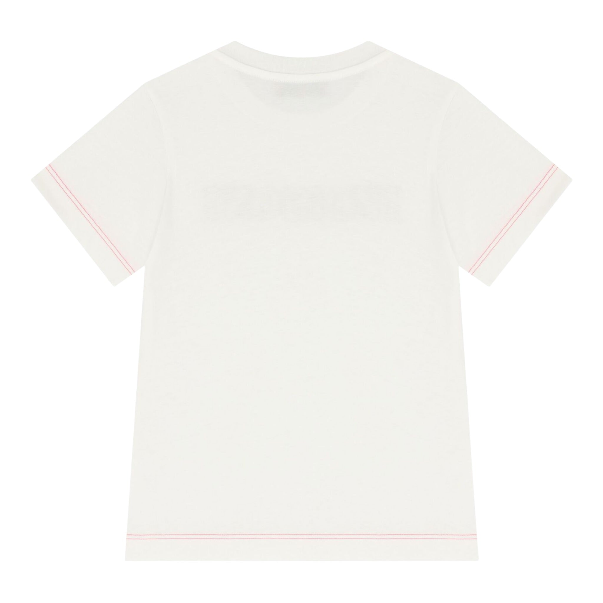 Missoni T-Shirt Girocollo Tinta Unita con Stampa per Bambina MV8B01 BIANCO MISSONI 