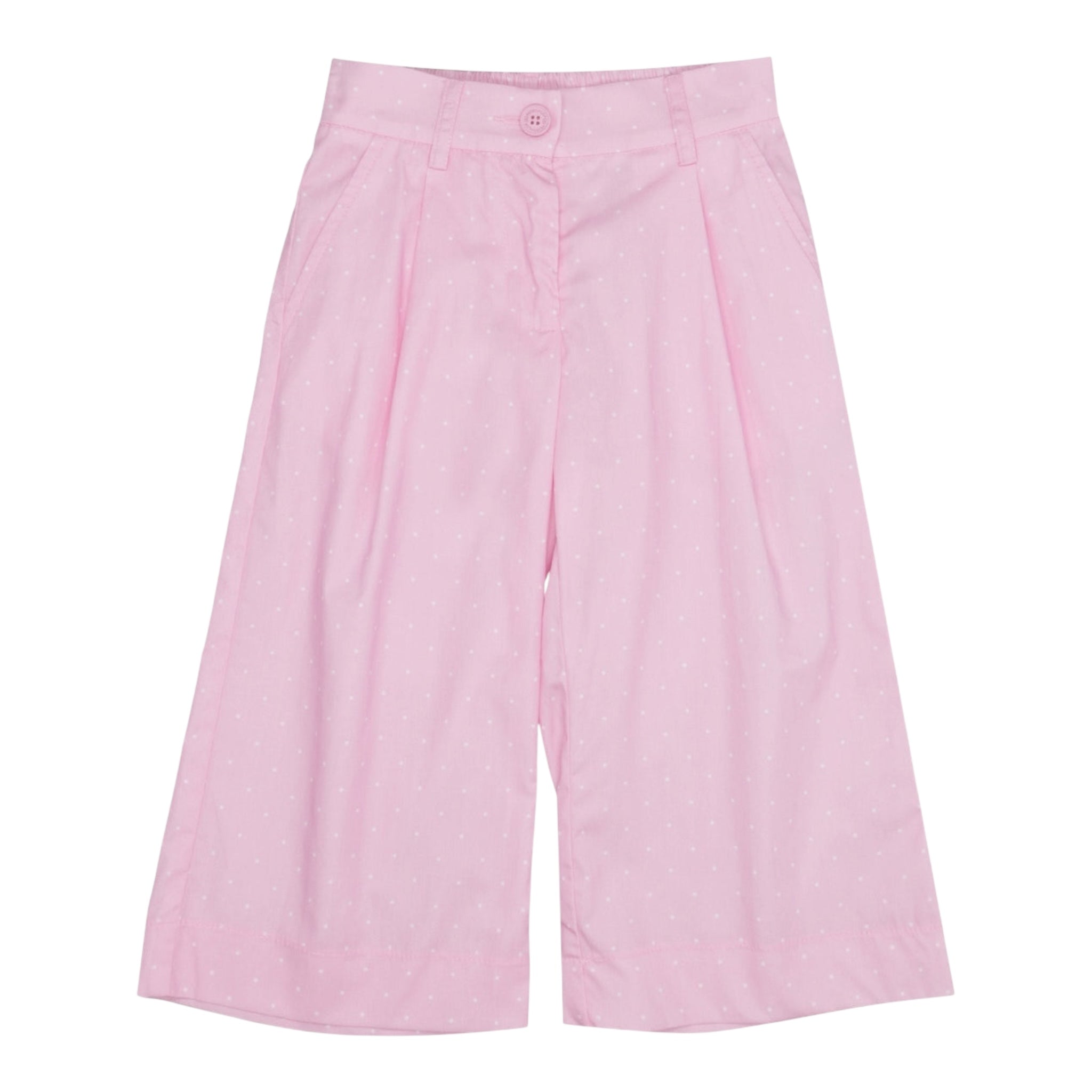 Monnalisa Pantalone Modello Palazzo Tinta Unita per Bambina 11E420 ROSA MONNALISA 