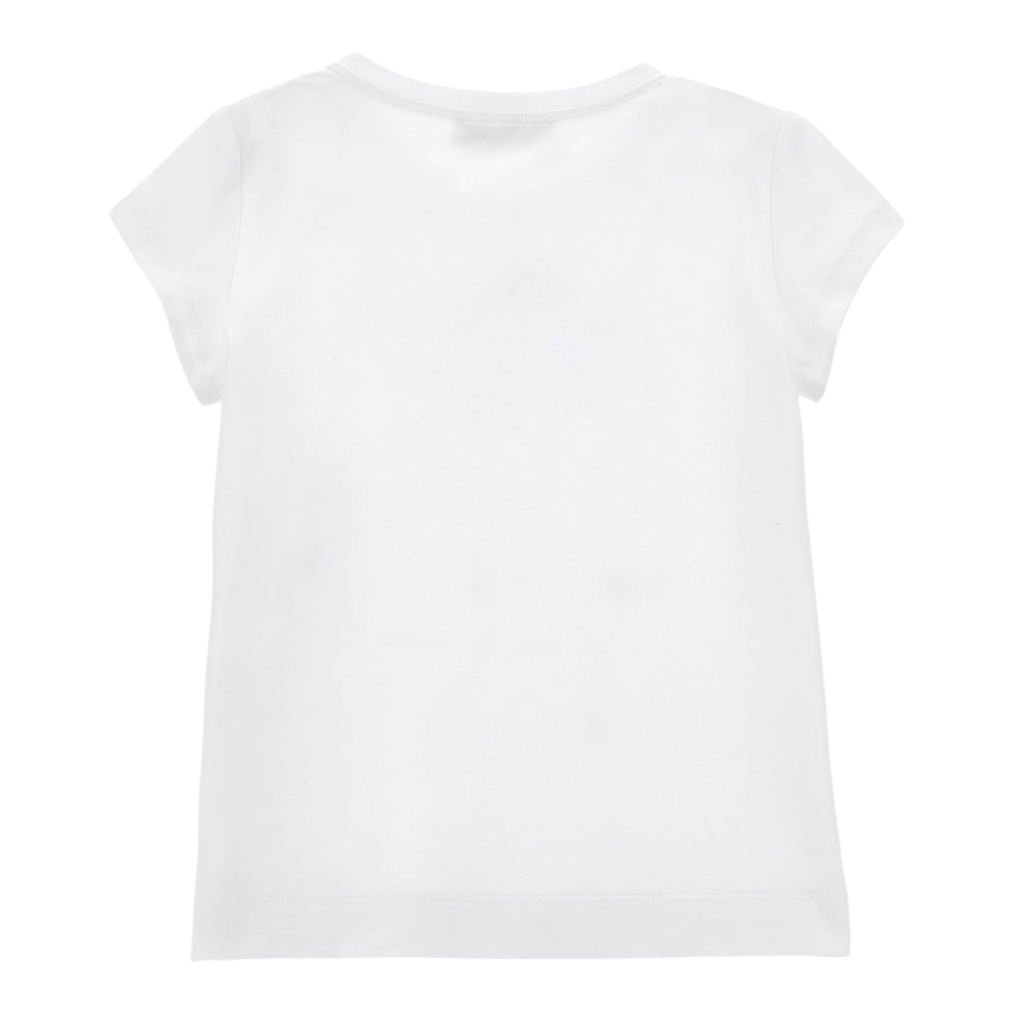 Monnalisa T-Shirt Girocollo Tinta Unita con Stampa per Neonata 11E622XXN BIANCO MONNALISA 