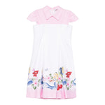 Monnalisa Abito Mezza Manica Bicolore per Bambina 11E920X BIANCO/ROSA MONNALISA 