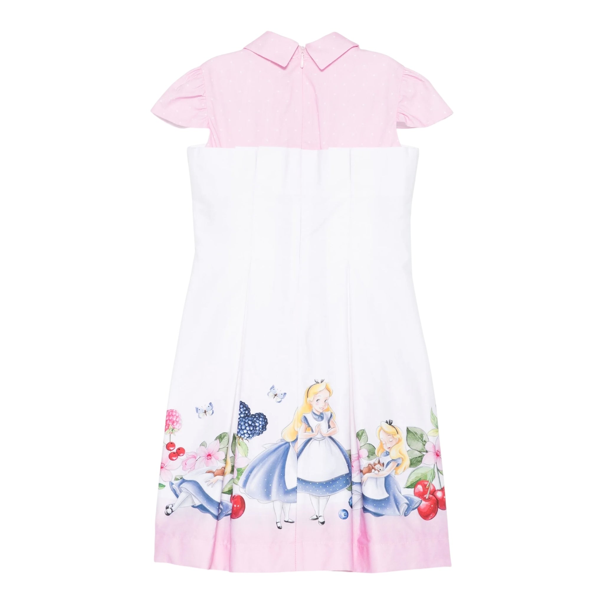 Monnalisa Abito Mezza Manica Bicolore per Bambina 11E920X BIANCO/ROSA MONNALISA 