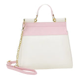 Monnalisa Borsa Tinta Unita con Stampa per Bambina 19E013 BIANCO MONNALISA 