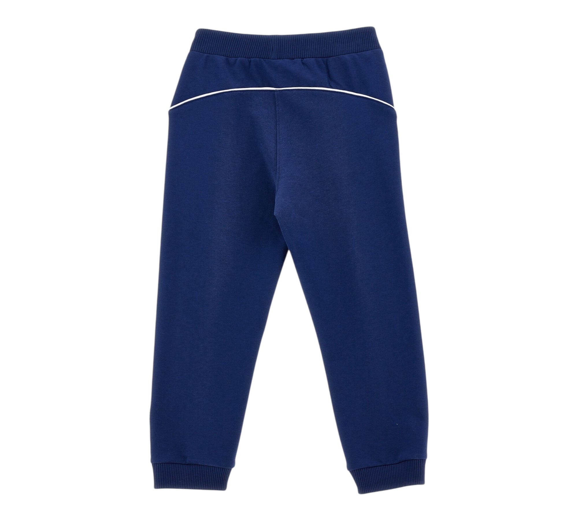 Monnalisa Pantalone Tinta Unita con Stampa Cuore per Bambina 19E405 BLU MONNALISA 
