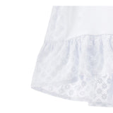 Monnalisa Maxi T-Shirt Girocolo Tinta Unita con Stampa per Neonata 19E625N BIANCO MONNALISA 