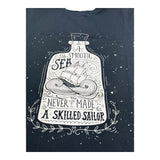 Monnalisa T-Shirt Girocollo Tinta Unita con Stampa per Bambino 253603 BLU MONNALISA 