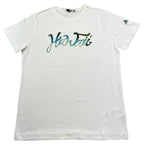 Monnalisa T-Shirt Girocollo Tinta Unita con Stampa per Bambino 253609 BIANCO MONNALISA 