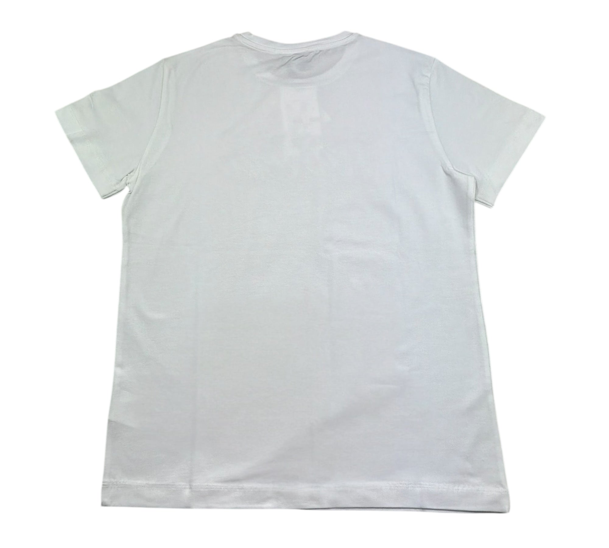 Monnalisa T-Shirt Girocollo Tinta Unita con Stampa per Bambino 253609 BIANCO MONNALISA 