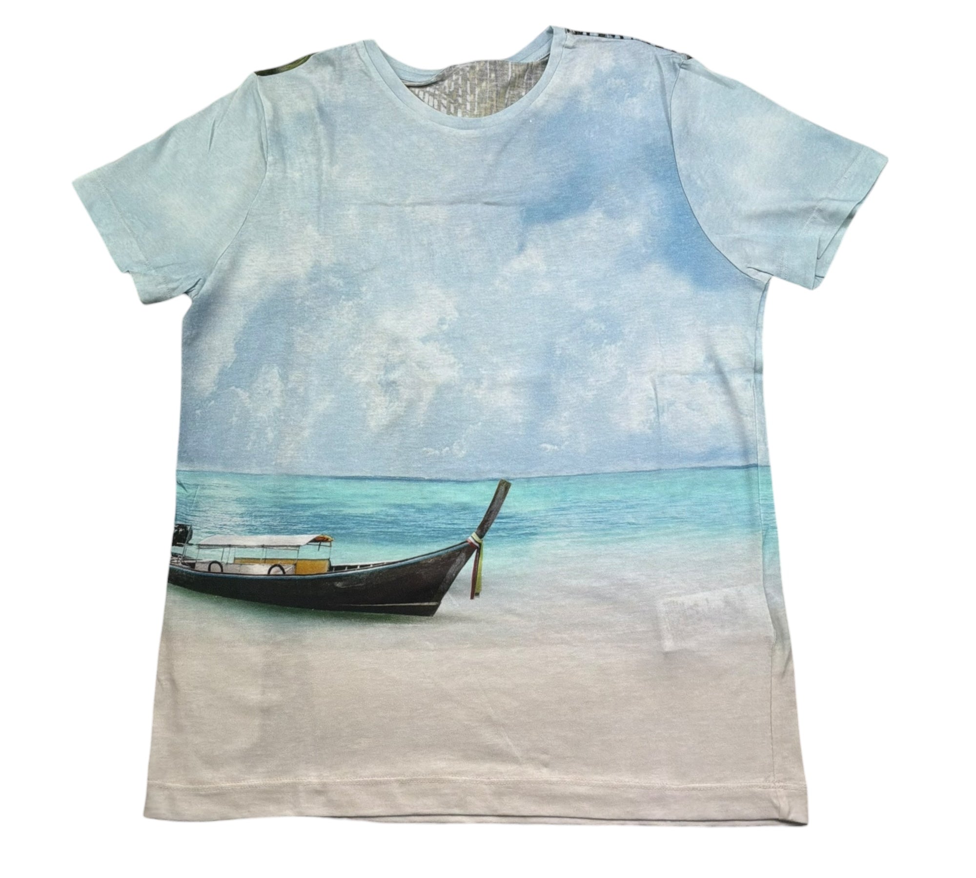 Monnalisa T-Shirt Girocollo Tinta Unita con Stampa per Bambino 253612 MULTICOLOR MONNALISA 
