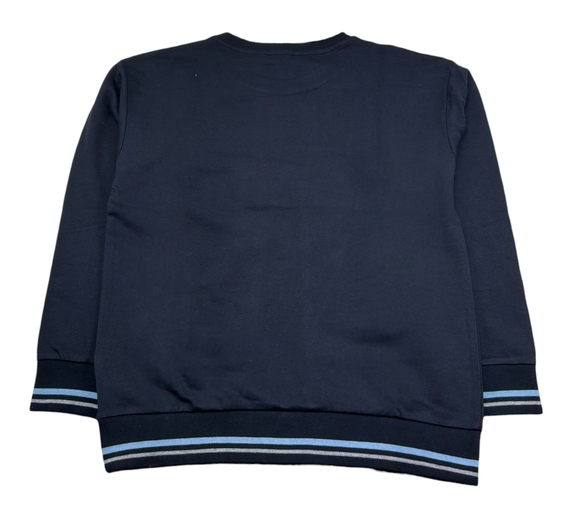 Monnalisa Felpa Chiusa Girocollo Tinta Unita con Stampa per Bambino 256608 BLU MONNALISA 