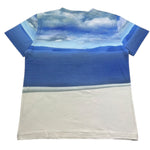 Monnalisa T-Shirt Girocollo Tinta Unita con Stampa per Bambino 257606 AZZURRO MONNALISA 