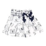 Monnalisa Gonna Tinta Unita con Stampe Farfalla per Neonata 311761 BIANCO MONNALISA 