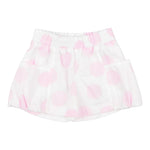 Monnalisa Short Tinta Unita Stampa Cerchi per Bambina 31A411 BIANCO MONNALISA 