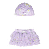 Monnalisa Set Gonna-Cuffia Tinta Unita per Neonata 39C051 LILLA MONNALISA 