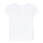 Monnalisa T-Shirt Girocollo Tinta Unita con Stampa per Neonata 39E614 BIANCO MONNALISA 
