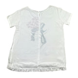 Monnalisa Camicia Mezza Manica Tinta Unita con Stampe per Bambina 711618PB PANNA MONNALISA 