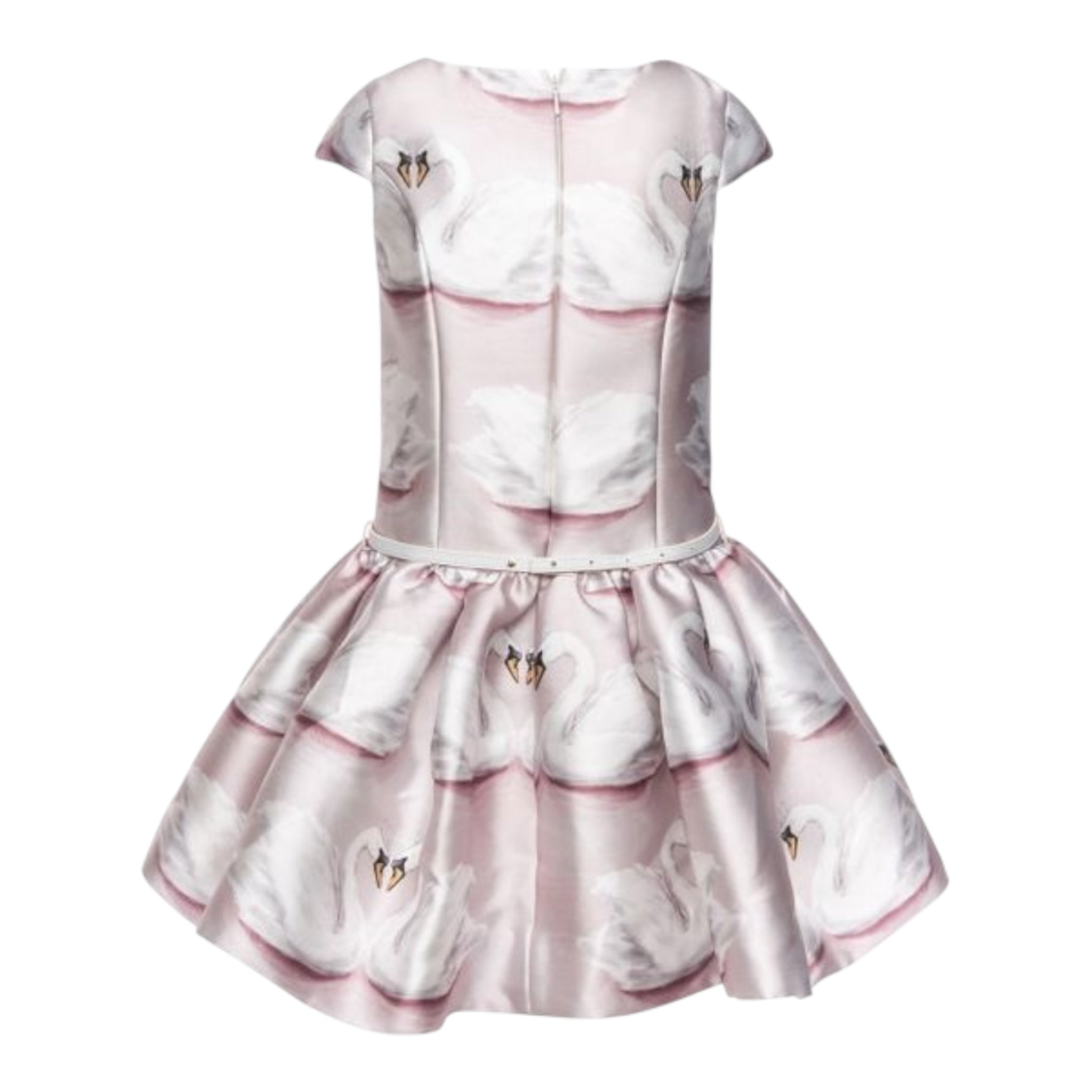Monnalisa Abito Tinta Unita con Stampa per Bambina 711914 ROSA MONNALISA 