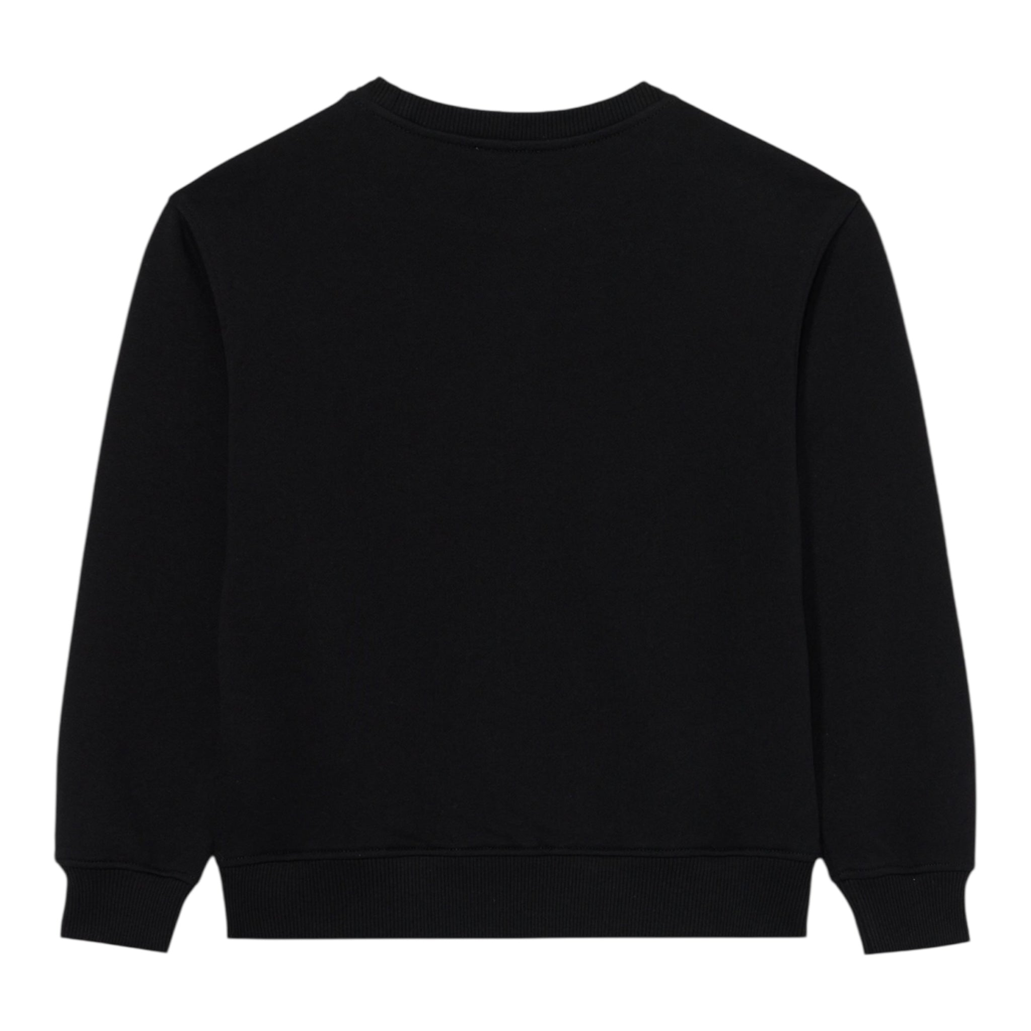 Moschino Felpa Chiusa Girocollo Tinta Unita per Bambino HDF06B NERO MOSCHINO 