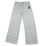 Moschino Jeans Tinta Unita Fantasia A Righe con Girovita Regolabile per Bambino HDP06X BIANCO MOSCHINO 
