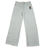 Moschino Jeans Tinta Unita Fantasia A Righe con Girovita Regolabile per Bambino HDP06X BIANCO MOSCHINO 