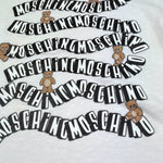 Moschino Abito Felpa Tinta Unita Girocollo con Stampa per Bambina HDV0HU BIANCO MOSCHINO 