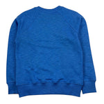 Moschino Felpa Chiusa Girocollo Tinta Unita con Logo per Bambino HUF09M BLU MOSCHINO 