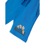 Moschino Bermuda tinta unita con Logo Blu per Bambino HUQ01OX BLU MOSCHINO 