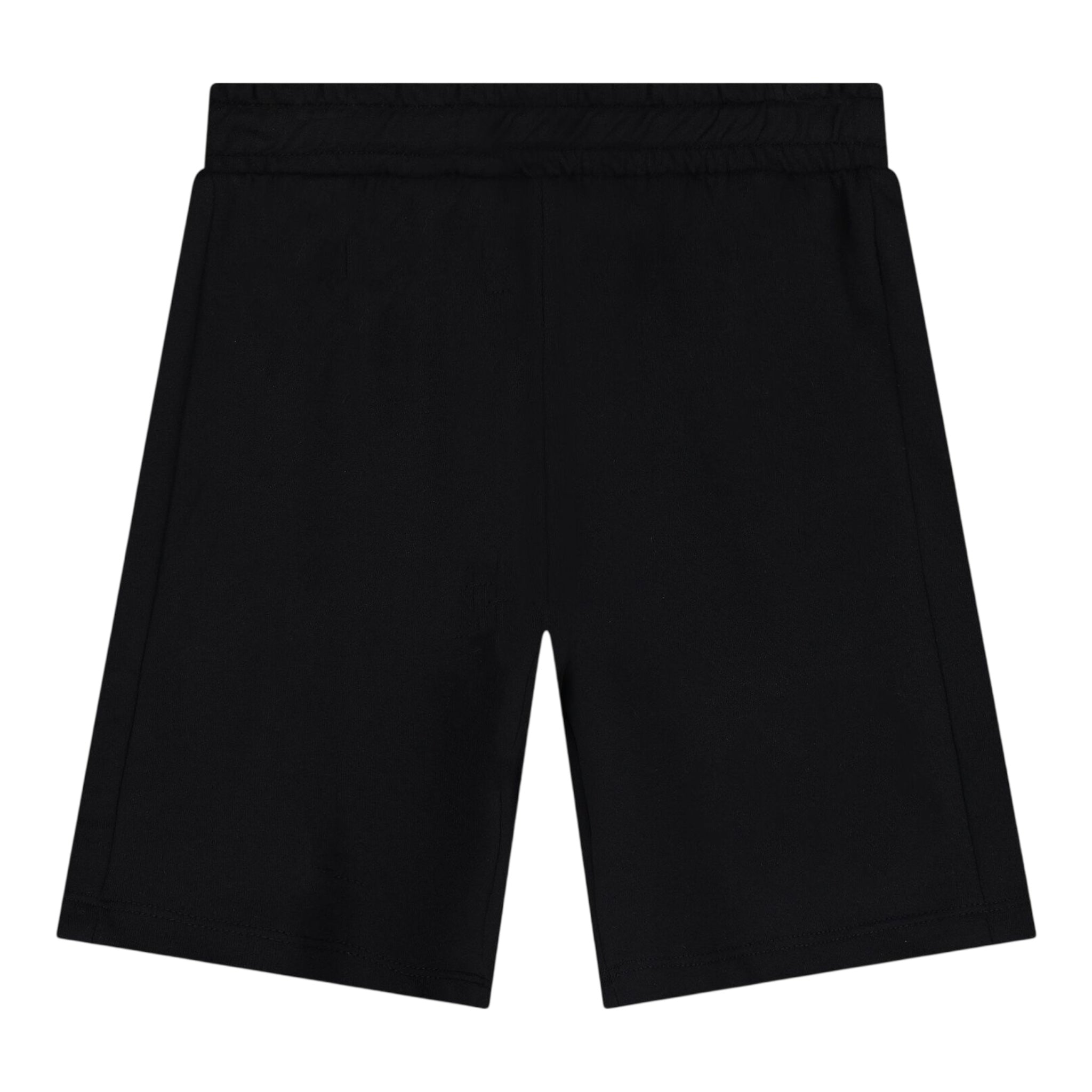 Moschino Bermuda Tinta Unita con Stampa per Bambino HUQ02A NERO MOSCHINO 