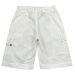 Moschino Bermuda Tinta Unita con Elastico In Vita per Bambino HUQ02I BIANCO MOSCHINO 