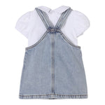 Moschino Completo 2 Pezzi T-Shirt-Salpette In Denim per Neonata MDG019 BIANCO MOSCHINO 