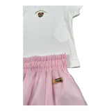 Moschino Completo 2 T-Shirt-Gonne per Neonata MDG01S BIANCO/ROSA MOSCHINO 
