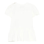 Moschino Abito Tinta Unita con Stampa per Neonata MDV0C7 BIANCO MOSCHINO 