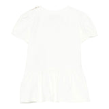 Moschino Abito Tinta Unita con Stampa per Neonata MDV0C7 BIANCO MOSCHINO 