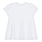 Moschino Abito Mezza Manica Tinta Unita con Stampa per Neonata MDV0CNN BIANCO MOSCHINO 