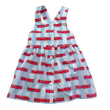 Moschino Abit Tinta Unita Fantasia A Righe per Neonata MDV0DD BIANCO/AZZURRO MOSCHINO 