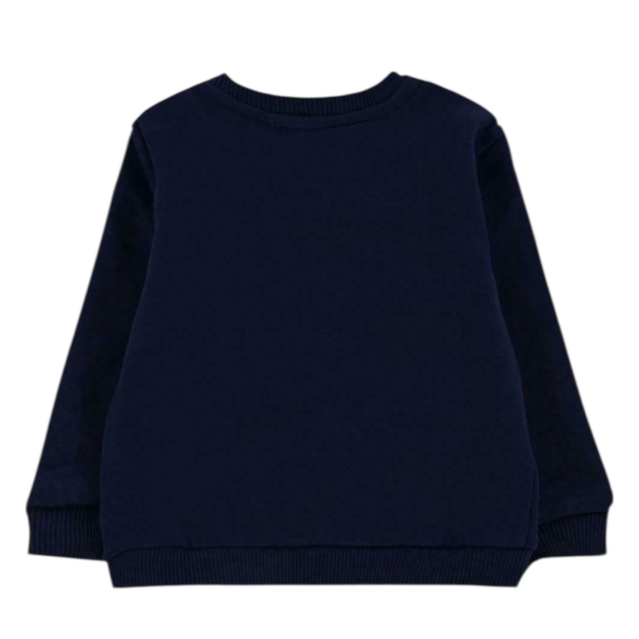 Moschino Felpa Chiusa Girocollo Tinta Unita con Stampe per Neonato MUF05U BLU MOSCHINO 