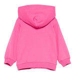 Moschino Felpa con Zip Ecappuccio Tinta Unita per Neonata MUF05XL FUXIA MOSCHINO 