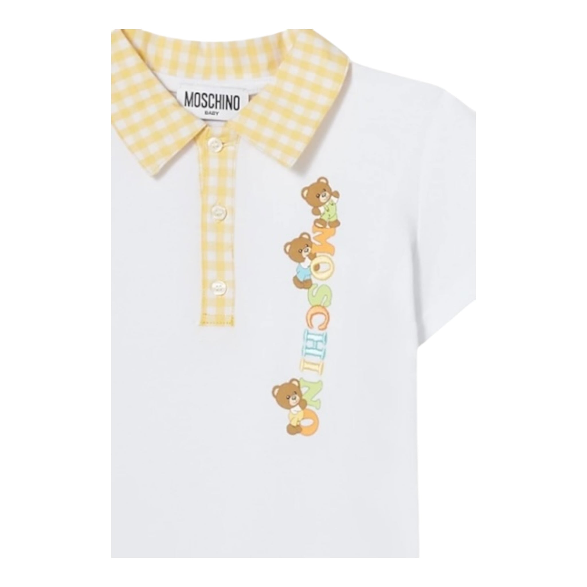 Moschino Cmpleto 2 Pezzi Bermuda-Polo per Bambino MUG01AJ BIANCO MOSCHINO 