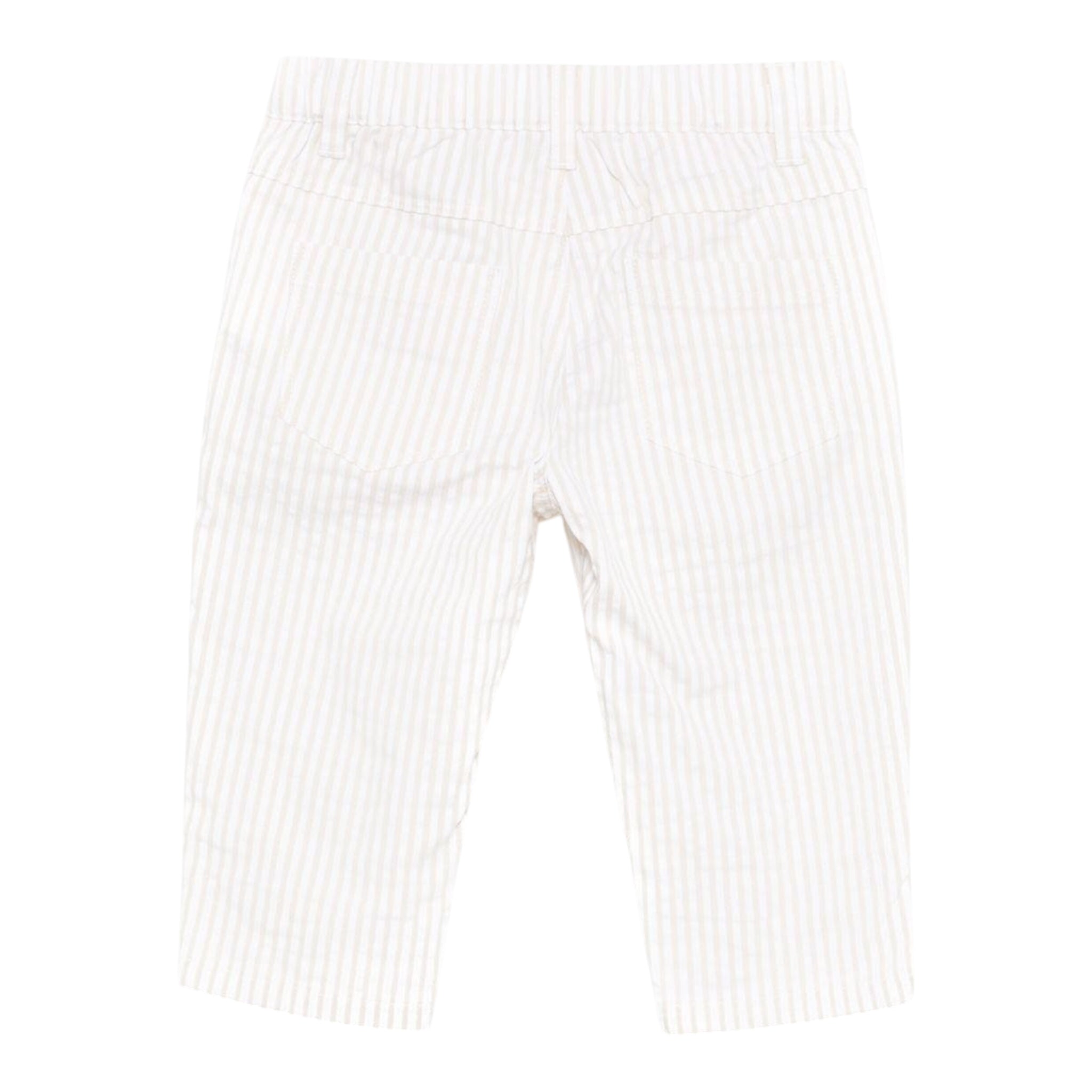 Moschino Pantalone Fantasia A Righe per Bambino MUP05 BIANCO/BEIGE MOSCHINO 
