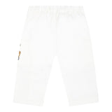 Moschino Pantalone Tinta Unita con Elastico In Vita per Neonato MUP05CXN BIANCO MOSCHINO 