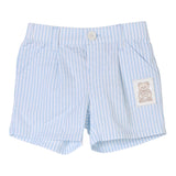 Moschino Bermuda Fantasia A Righe per Neonato MUQ01D BIANCO/AZZURRO MOSCHINO 