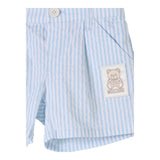 Moschino Bermuda Fantasia A Righe per Neonato MUQ01D BIANCO/AZZURRO MOSCHINO 