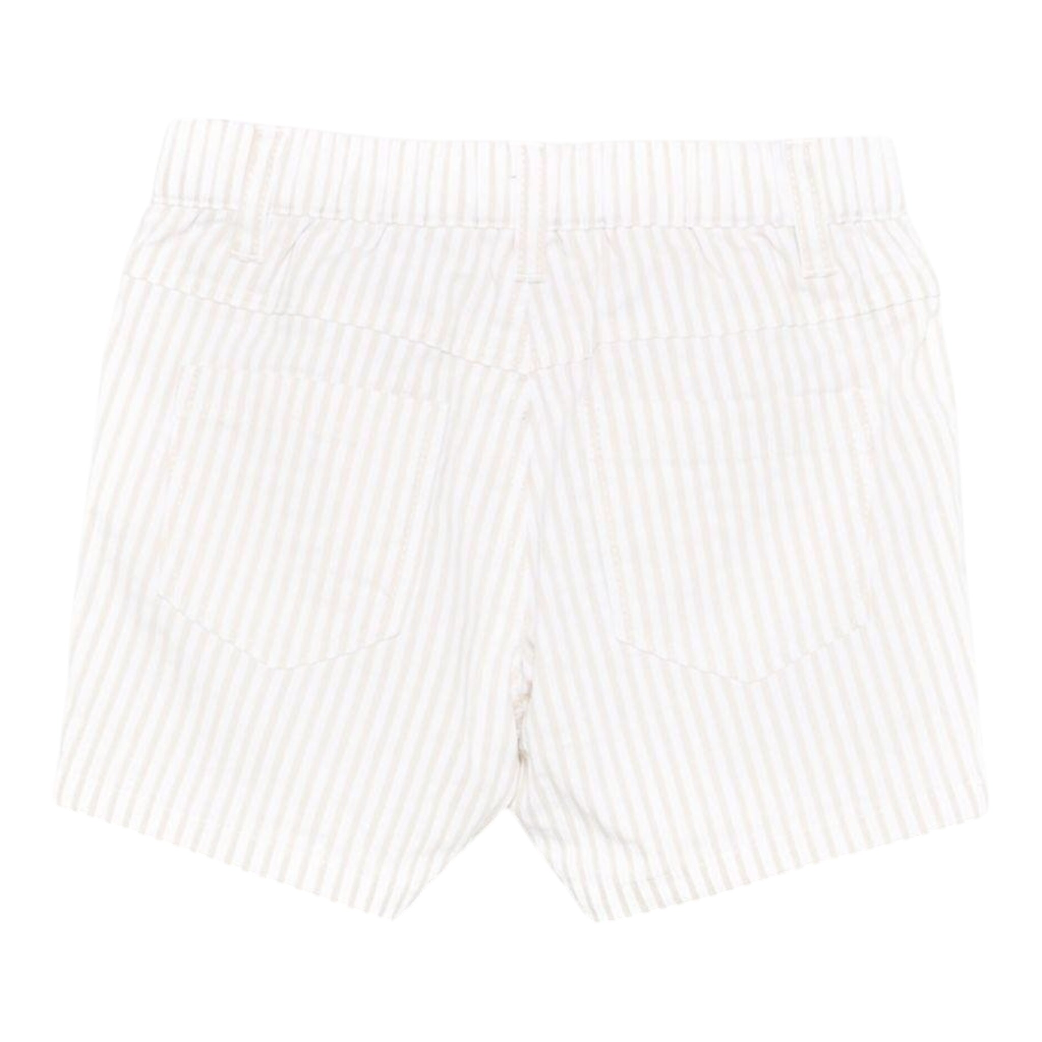 Moschino Bermuda Fantasia A Righe per Neonato MUQ01D BIANCO/BEIGE MOSCHINO 
