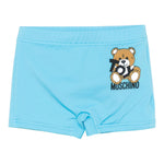 Moschino Costume Tinta Unita con Logo per Bambino MZL006J AZZURRO MOSCHINO 