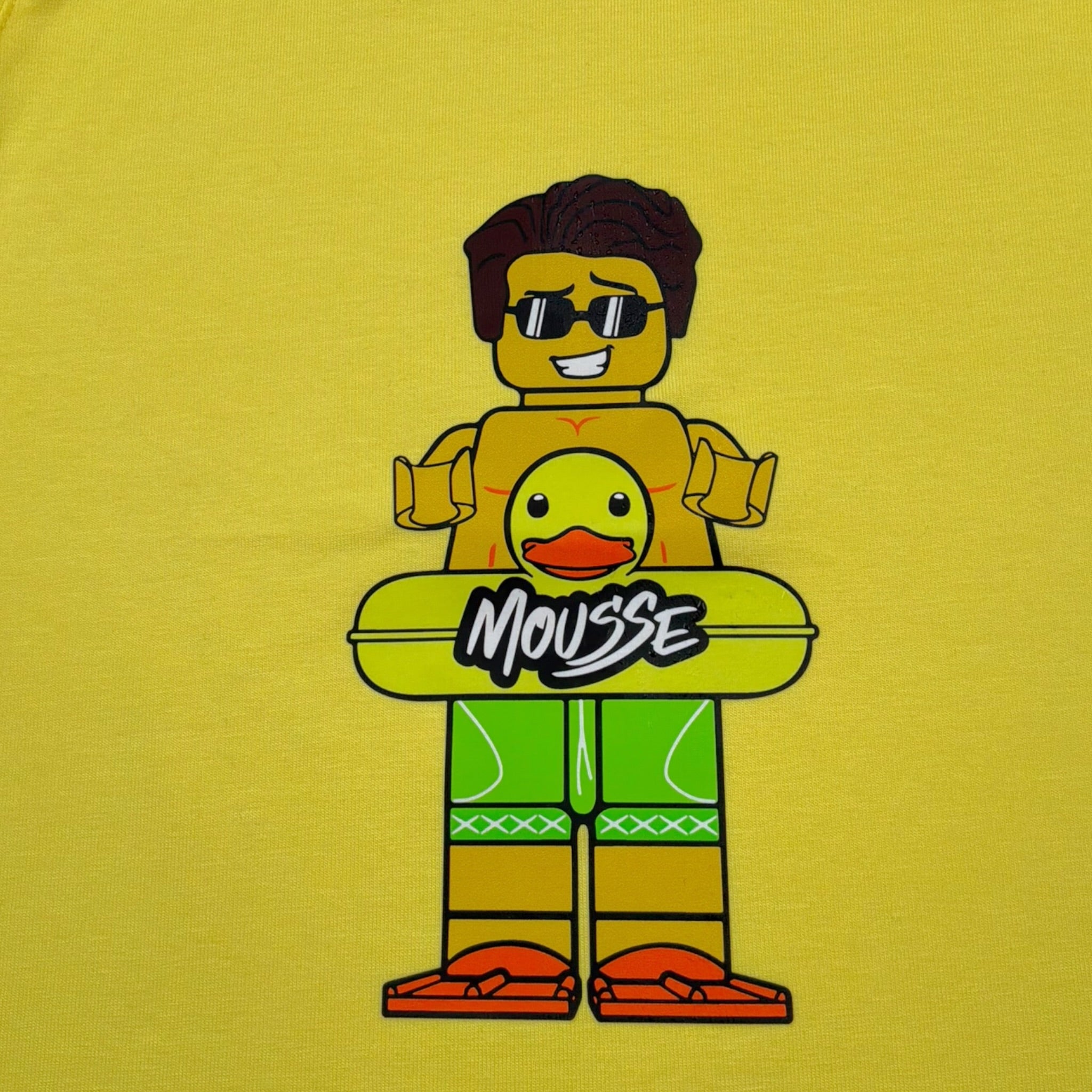 Mousse Canotta Tinta Unita con Stampa per Bambino DINOBEACHH GIALLO MOUSSE 