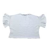 Mousse T-Shirt Girocollo Tinta Unita con Stampa per Neonata SKTSC377WN BIANCO MOUSSE 