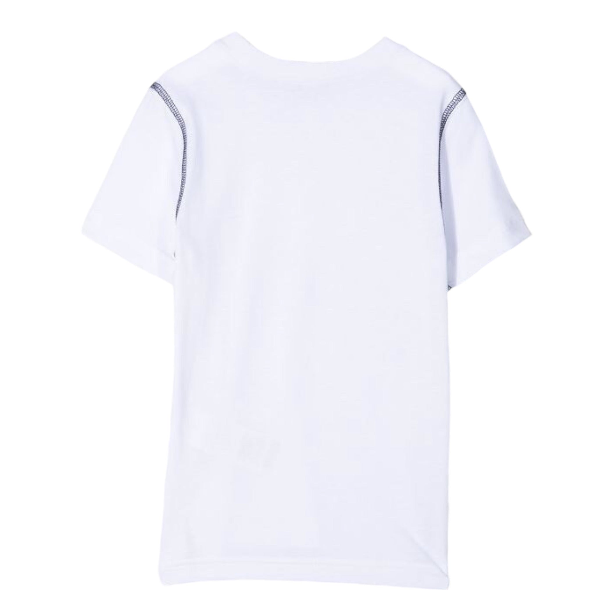 N°21 T-Shirt Girocollo tinta unita con Logo Bianco per Bambino 097 BIANCO N°21 