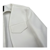 Naice Giacca Modello Crop Tinta Unita per Bambina 24102 BIANCO NAICE 