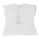 Naice t-shirt Tinta Unita con Stampa per Bambina 27143 BIANCO NAICE 