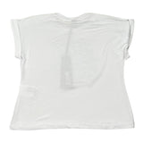 Naice t-shirt Tinta Unita con Stampa per Bambina 27143 BIANCO NAICE 
